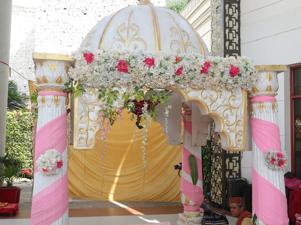 Mandap setup