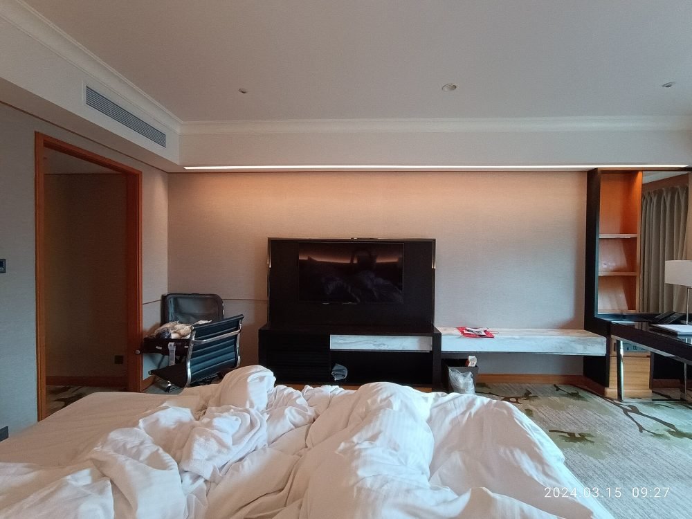 Deluxe room in morning light