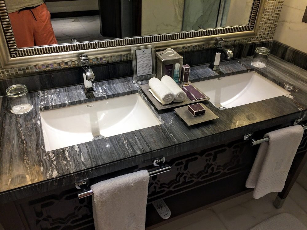 Bathroom with rain shower